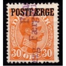 Postfærge - Danmark - 30 øre orange - stemplet 